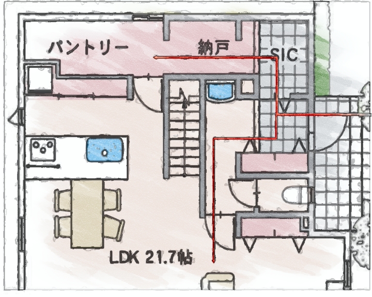 快適な住み心地のご提案 ～玄関その2～平屋や二世帯住宅の間取りプラン、注文住宅なら福知山市の公正産業